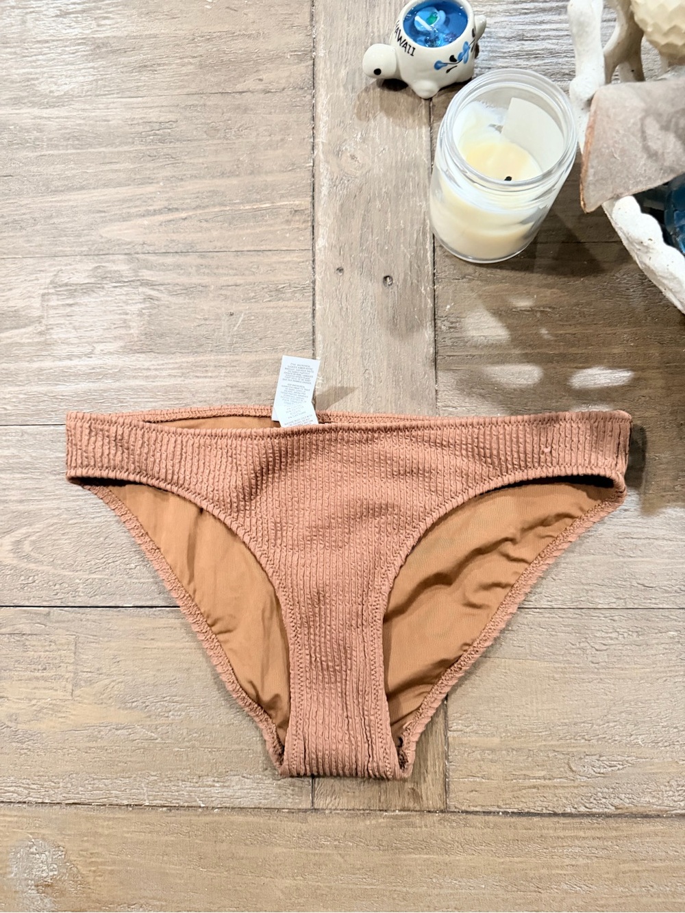 aerie Ribbed Rust-Tone Bikini Bottom